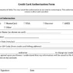 19 Credit Card Authorization Form Template Download PDF Doc