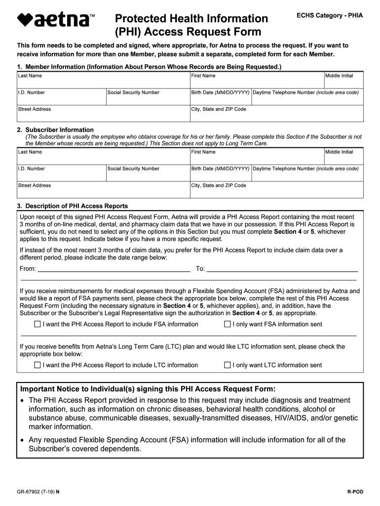 2019 2022 Form Aetna GR 67902 Fill Online Printable Fillable Blank 