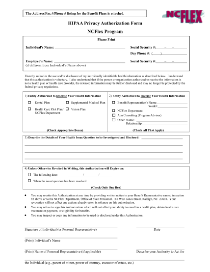 39 Hipaa Compliant Authorization Release Medical Information Page 3 