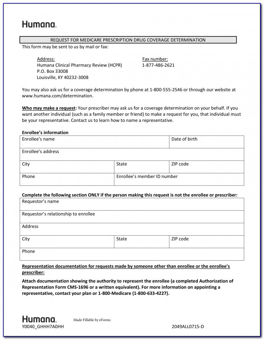 Aarp Medicare Part D Prior Auth Form Universal Network