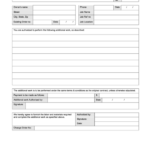 Additional Work Authorization Form Printable Pdf Download