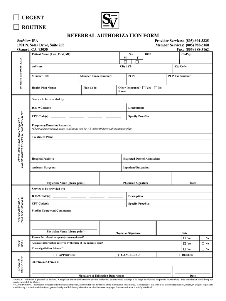 Angeles Ipa Authorization Request Form Fill Out And Sign Printable 