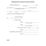 Authorization Letter For A Child To Travel Examples Format Sample