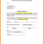 Authorization Of Representation Template Business Format