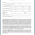 Background Check Authorization Form 5 Printable Samples Free