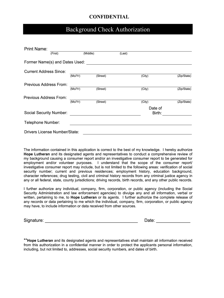 Background Check Consent Form California Fill Out Sign Online DocHub