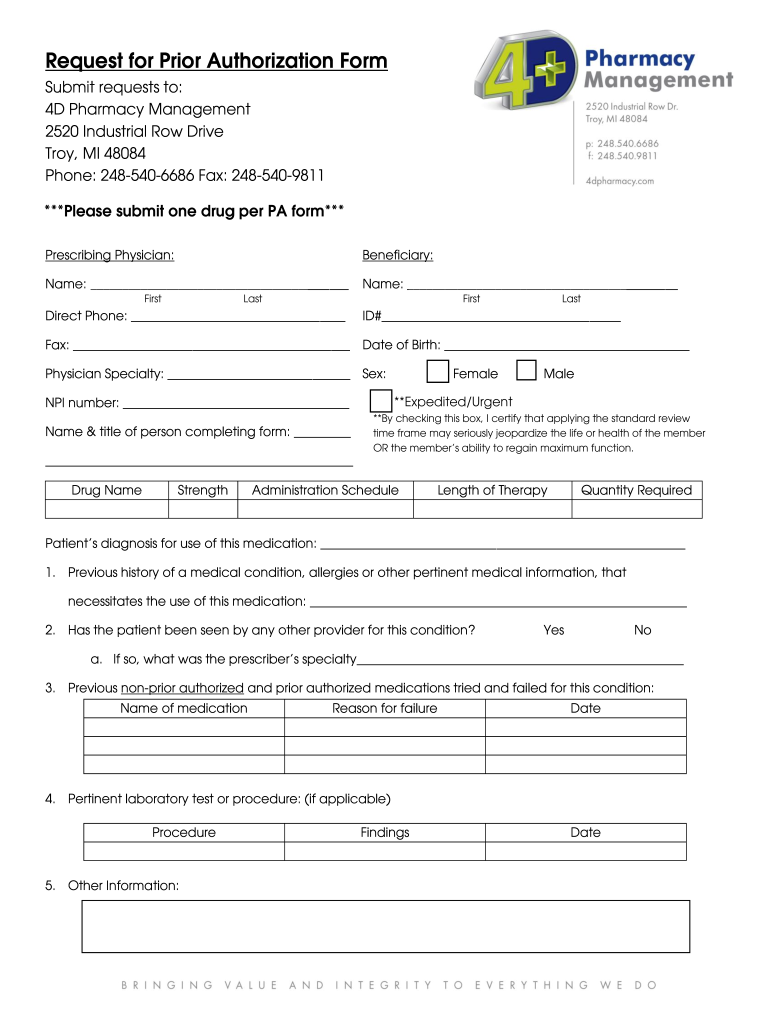 Bcbs Prior Auth Forms To Print Fill Online Printable Fillable 