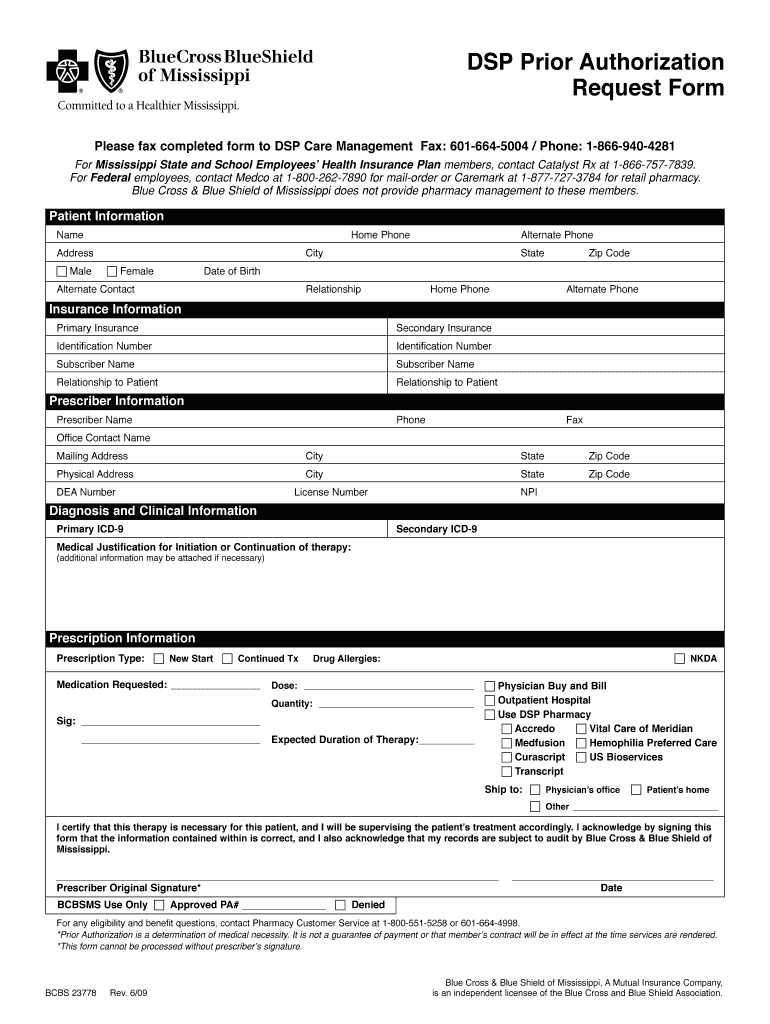 Bcbs Prior Authorization Form Pdf Fill Out And Sign Printable PDF 