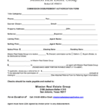 Blank Commission Disbursement Authorization Form