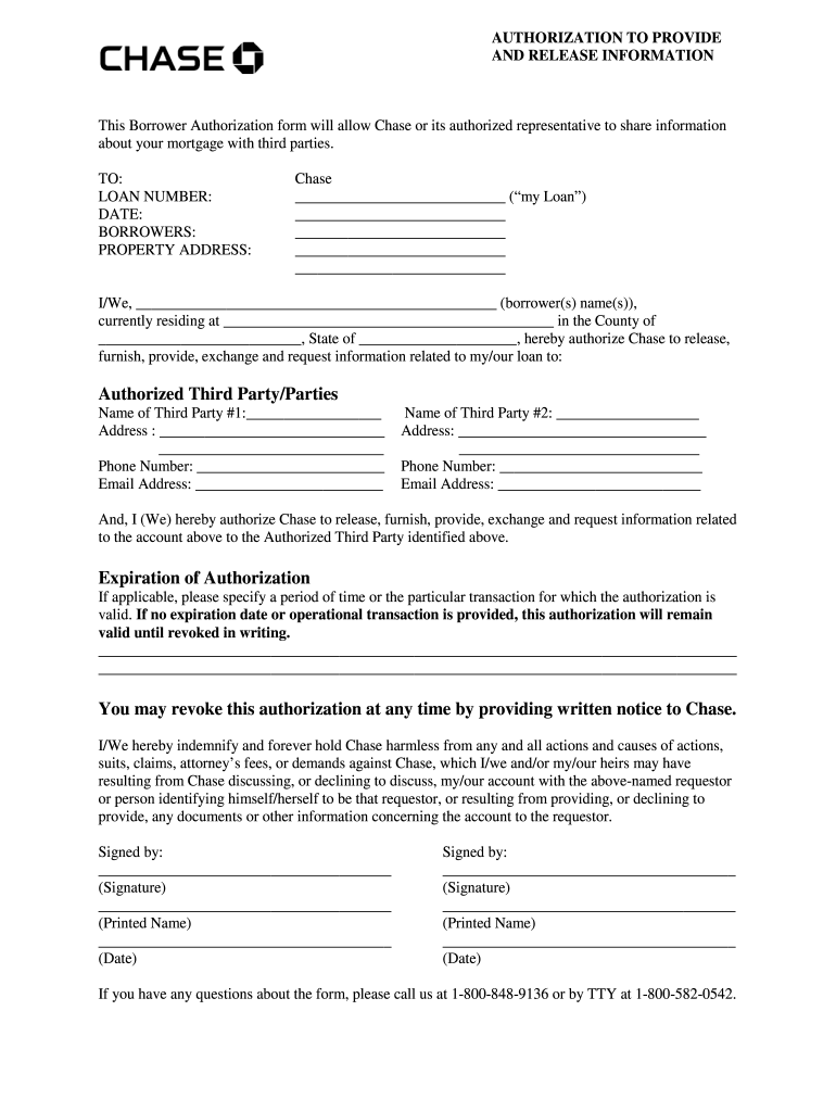 Chase Direct Deposit Authorization Form Fill Online Printable 