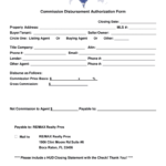 Commission Disbursement Authorization Pdf Fill Online Printable