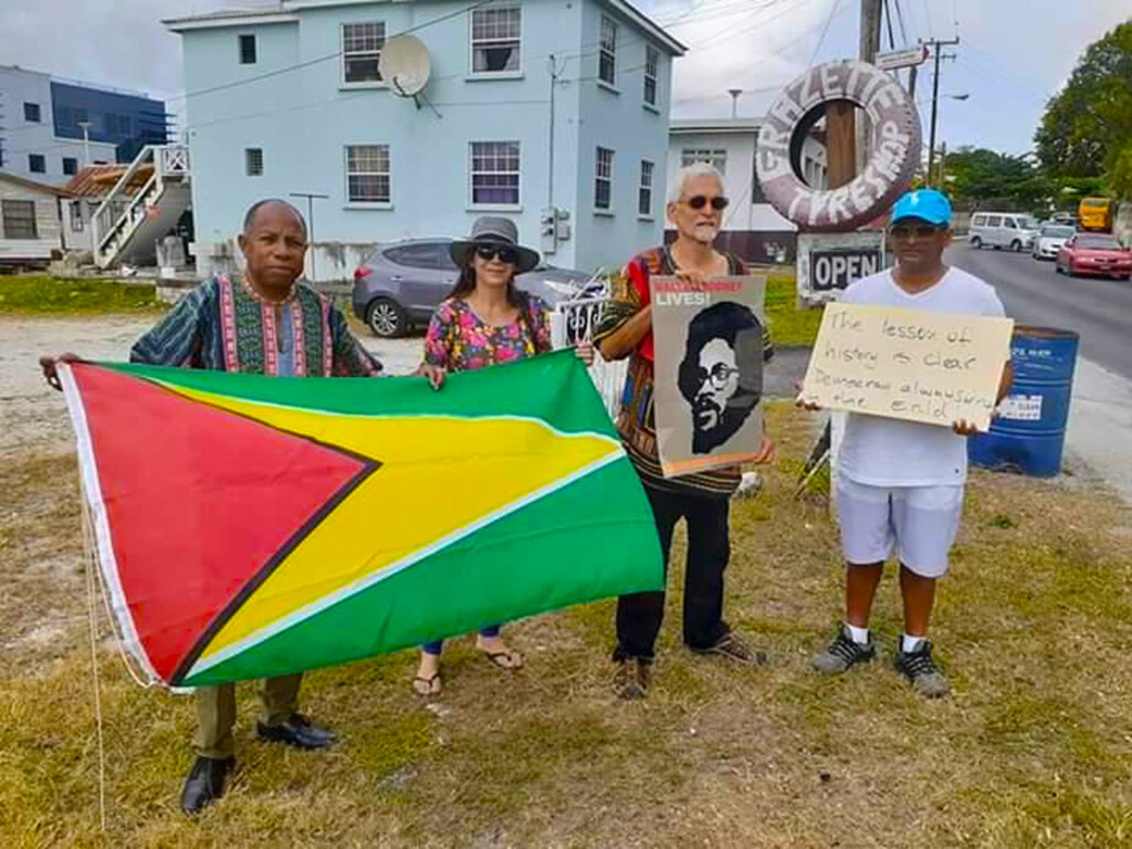 Concerned Citizens Picket Outside Guyana Consulate In B dos Kaieteur News