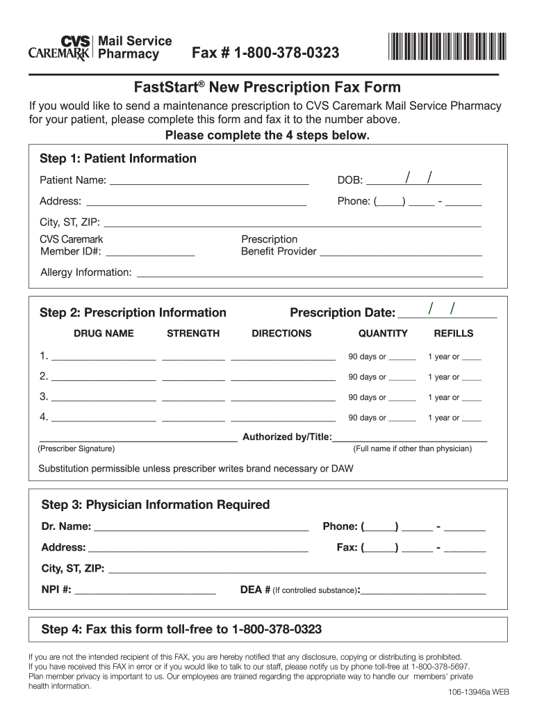 Cvs Caremark Prescription Form 2020 2022 Fill And Sign Printable 