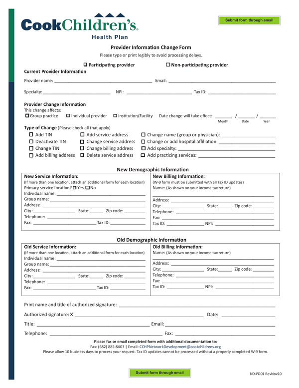 Driscoll Children s Health Plan Prior Authorization Form PlanForms