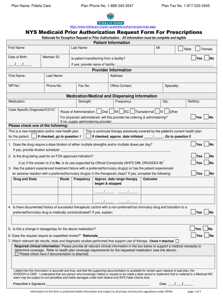 Fidelis Personal Care Form Fill Out Sign Online DocHub