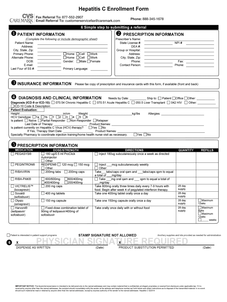 Fillable Online Fideliscare Hepatitis C Prior Authorization Form