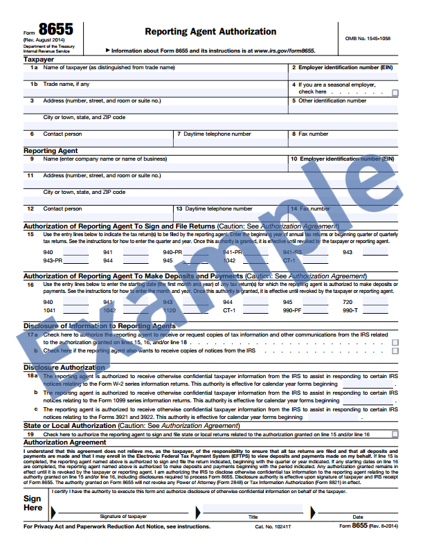 Filling Out The Tax Authorization Form For Payroll Tax Service 