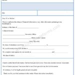 Financial Information Release Form