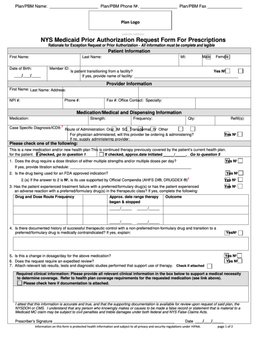 First Choice Medicaid Prior Authorization Form MedicAidTalk