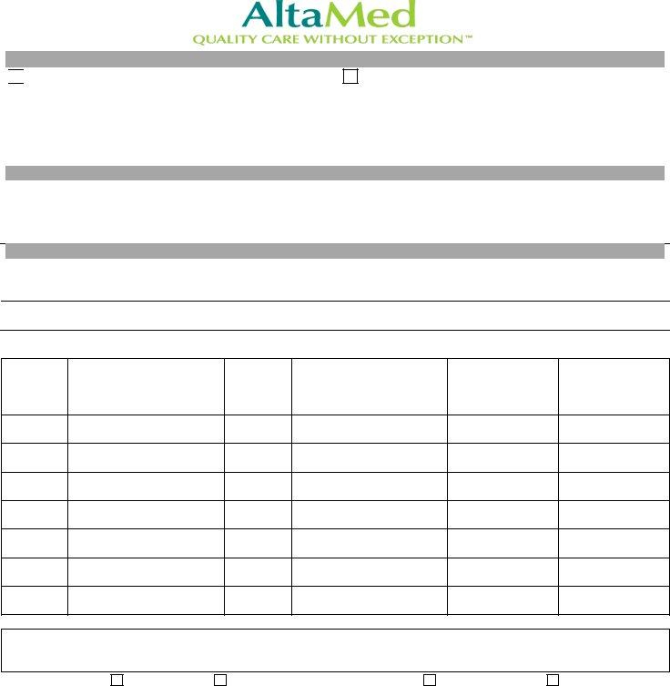 Form Altamed Fill Out Printable PDF Forms Online