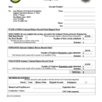 Form Dci 67 Criminal History Record Check Billing Form Iowa