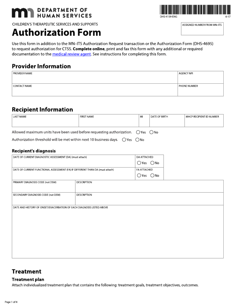 Form DHS 4159 ENG Download Fillable PDF Or Fill Online Ctss 