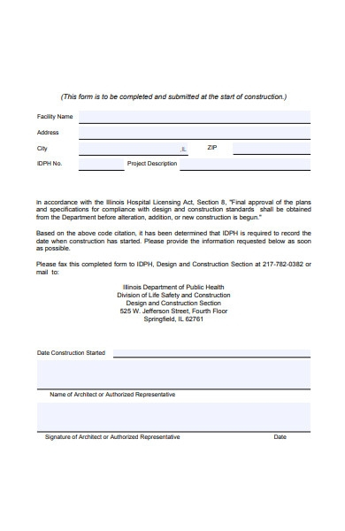 FREE 50 Construction Forms In PDF MS Word