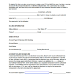 Free Credit Card ACH Payment Authorization Forms PDF Word