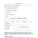 Free Hotel Credit Card Authorization Forms Word Pdf For Hotel