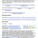 Free Recurring ACH Payment Authorization Form PDF Word