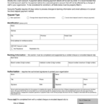 Free Vendor Ach Direct Deposit Authorization Form Template Printable