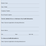 General Medical Release Form Editable Forms