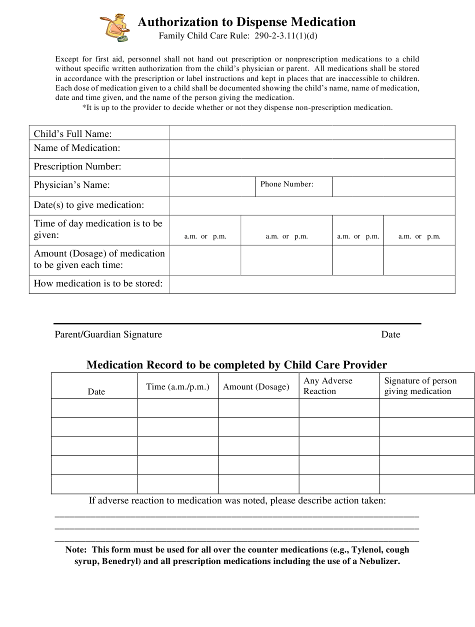 Georgia United States Authorization To Dispense Medication Download