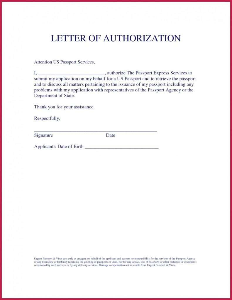 How To Write An Authorization To Sign A Doucment On Behalf They Have 