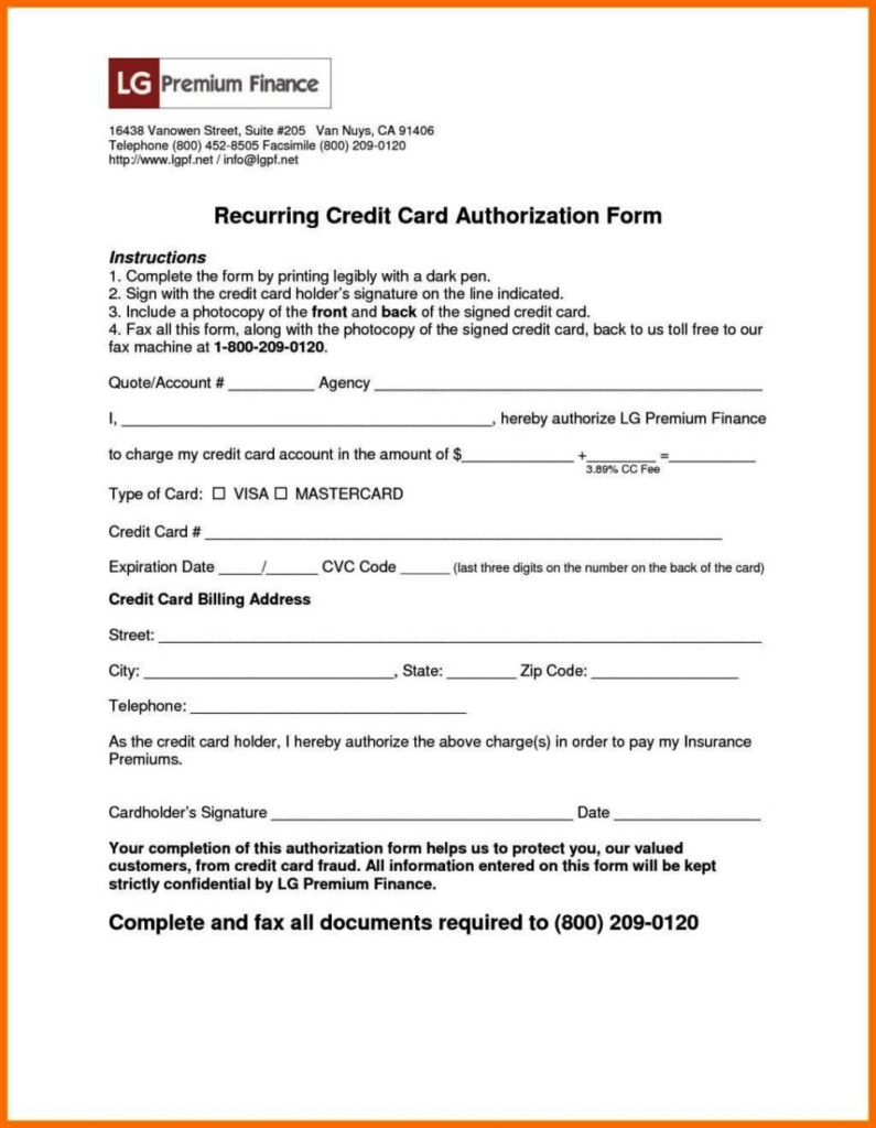 Insurance Authorization Form Template SampleTemplatess SampleTemplatess