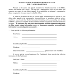 MEBA Medical Plan Designation Of Authorized Representative Form Fill