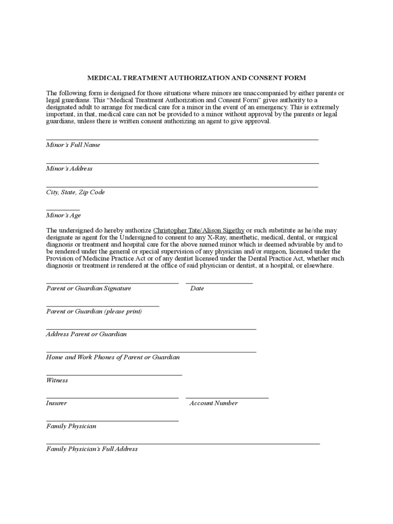 Medical Authorization Form 5 Free Templates In PDF Word Excel Download