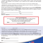 Medicare Part B Authorization Acknowledgement Form Printable Pdf Download