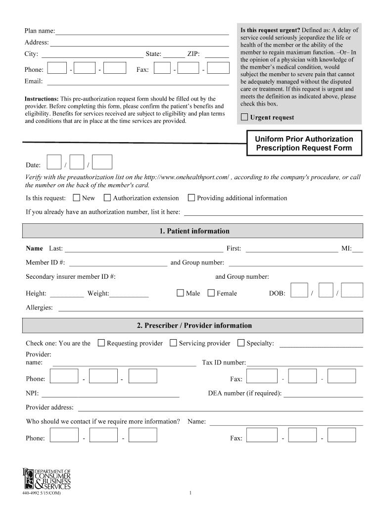 Moda Prior Authorization Form Fill Online Printable Fillable Blank