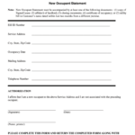 New Occupant Statement Fill Out Sign Online DocHub