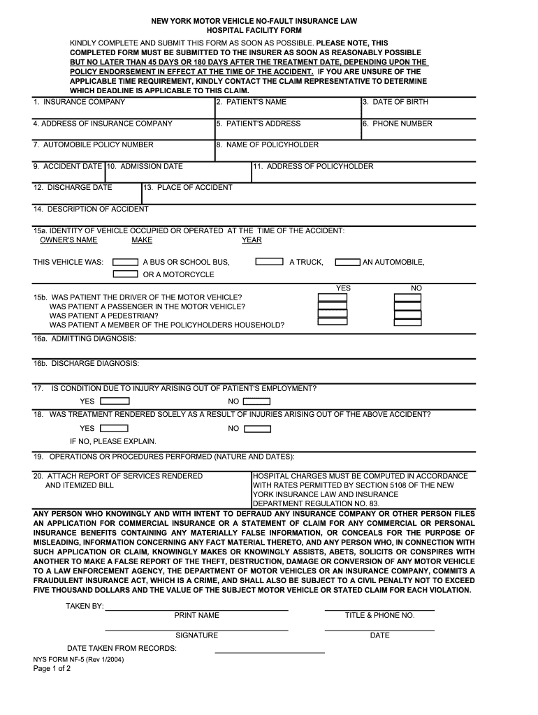 Nf5 Form Fill Out Sign Online DocHub