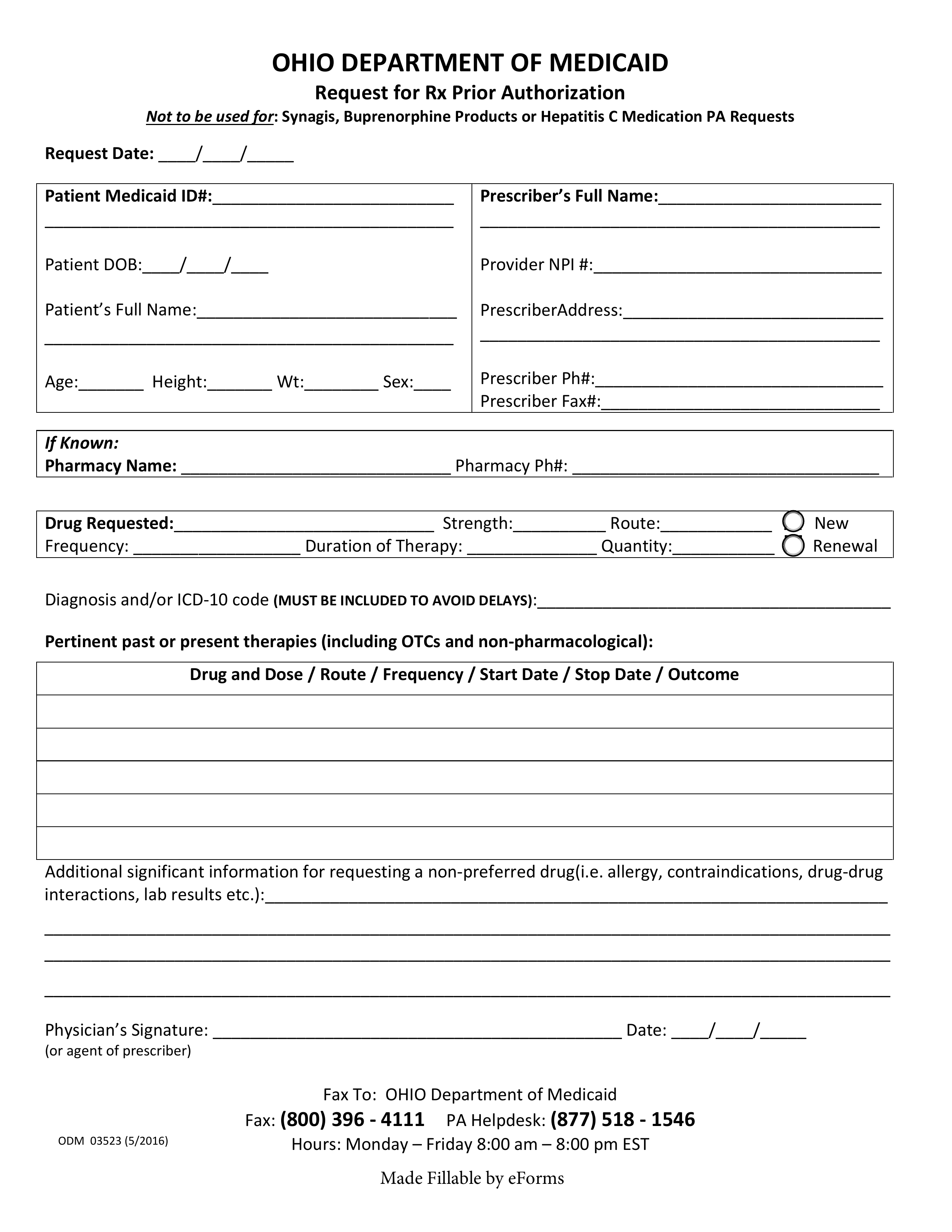 Ohio Medicaid Application Printable TUTORE ORG Master Of Documents