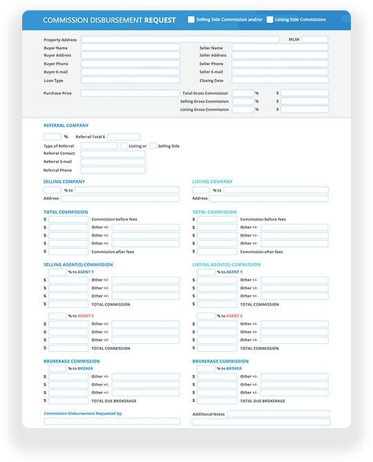 Real Estate Interactive Forms And Worksheets Dotloop