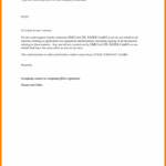 Sample Of Authorization Letter Template For Representative