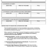 Signature Authorization Form Printable Pdf Download