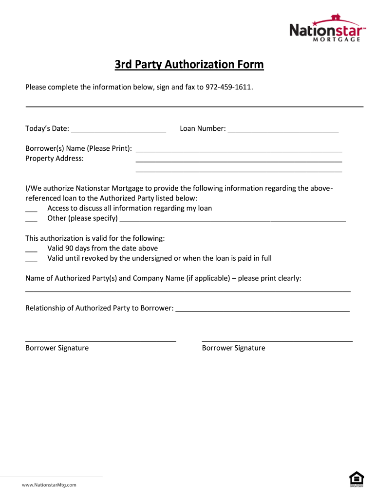 Third Party Authorization Form Fill Out Sign Online DocHub