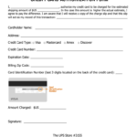 Ups Store Credit Card Fill Online Printable Fillable Blank PdfFiller