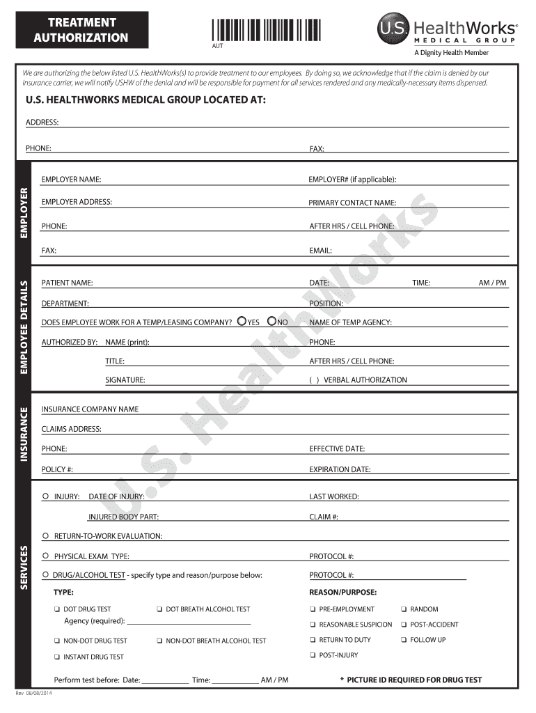 Ipa Treatment Authorization Form